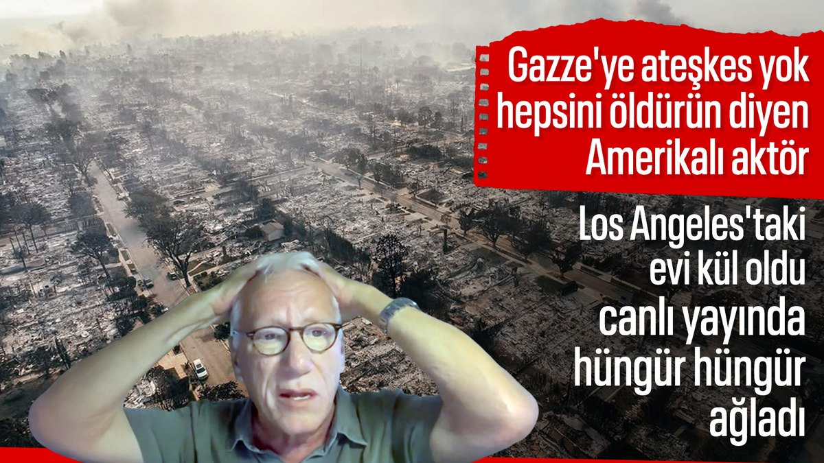 Los Angeles yangınında Gazze için katliam çağrısı yapan James Woods’un evi de yandı