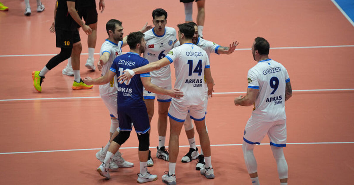 MAÇ SONUCU: Arkas Spor: 3 – Galatasaray HDI Sigorta: 1