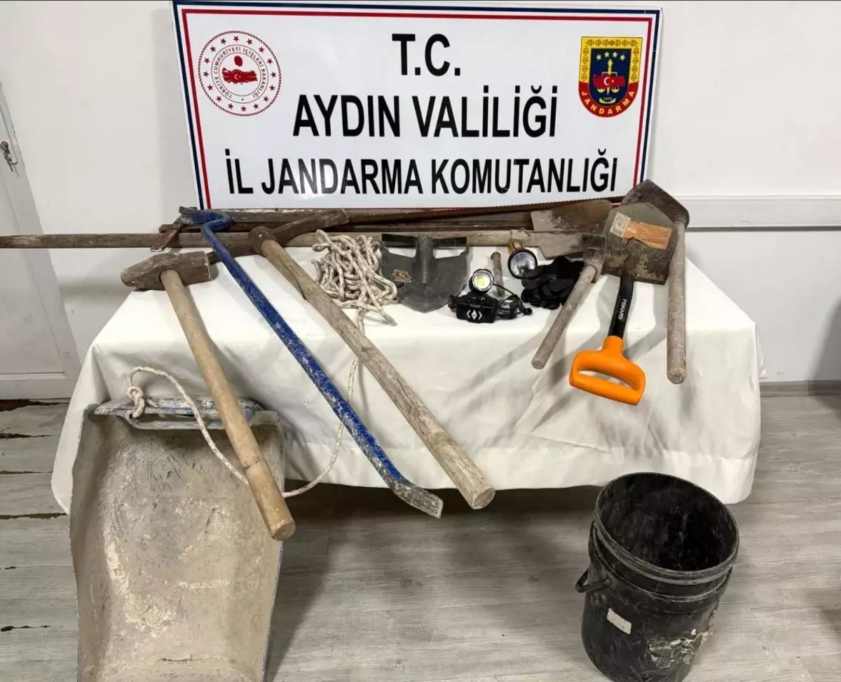 Aydın’da 8 Kaçak Kazıcı Suçüstü Yakalandı